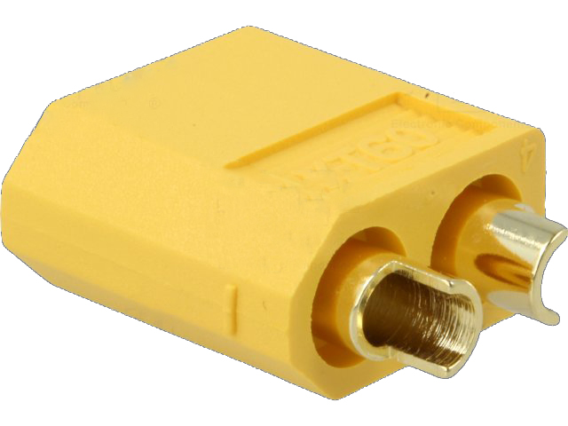 DC-XT60 kabelstik - 2pol han, loddeben