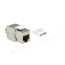 Keystone RJ45 fatning 180° - CAT6a skærmet (Toolless) - slim