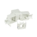Keystone RJ45 fatning 180° - CAT6a uskærmet (Toolless), Hvid