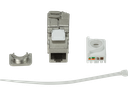 Keystone RJ45 fatning - CAT6a 500MHz skærmet (Toolless)