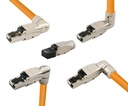 RJ45 industrielt netværksstik - CAT6a skærmet vinklet (MPTL)