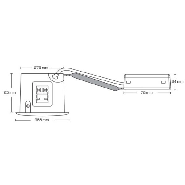 LED spot 5W dæmpbar flimmerfri 2700K 430Lm - Rund, mat hvid