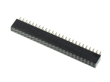 Dual Pin header 2,54mm - Han/hun, (2x25) 50 pins (H8,5mm)