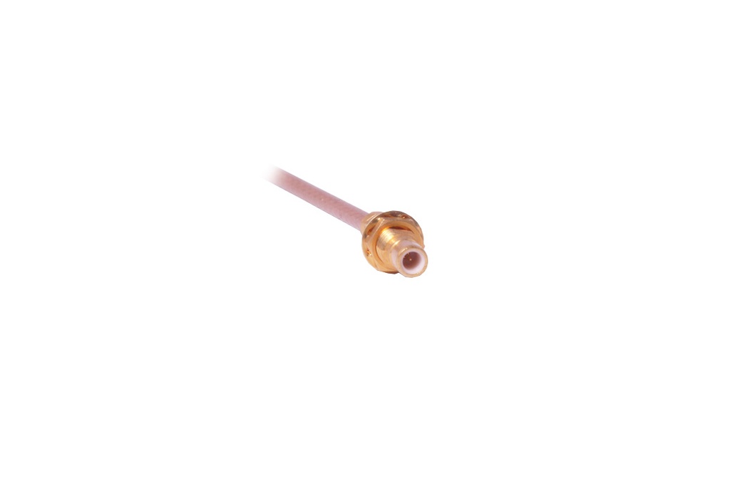 SMB han m. møtrik - Monteret på RG316 kabel (10cm)