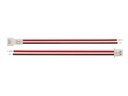 Ledning-til-ledning stiksæt - 2pol (1,25mm) på ledn. (30cm)