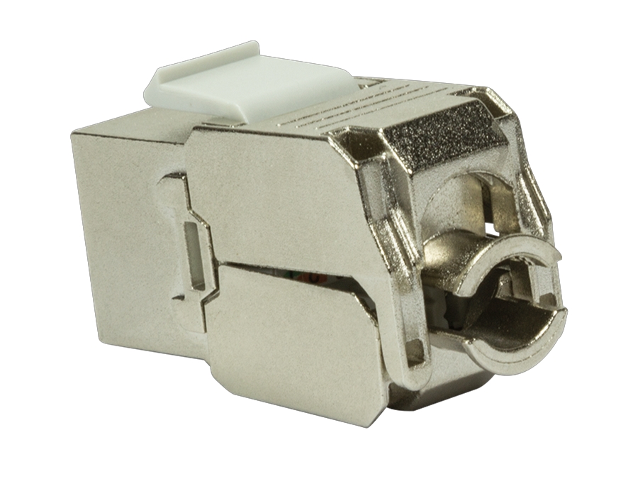 Keystone RJ45 fatning - CAT6a 500MHz skærmet (Toolless)