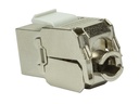 Keystone RJ45 fatning - CAT6a 500MHz skærmet (Toolless)