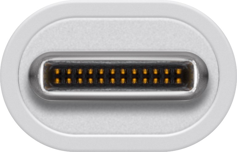 USB 3.0 adapter - USB-C han til A hun, Hvid