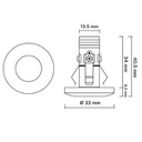 Viola stjernespot 2W Osram LED børstet Type:1816
