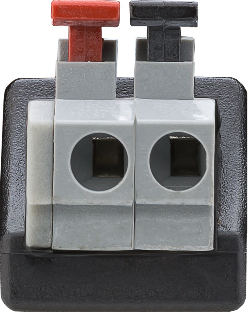 DC hanstik (5,5 x 2,1mm) m. klemmeterminaler