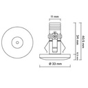 Elena stjernspot 2W sharp LED mat hvid Type:1817