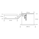 LED spot m. 6W 35° - rund sort 33m Type: 3509