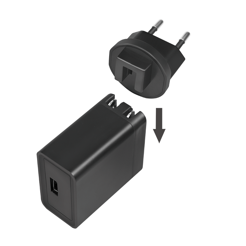 USB Rejseoplader - 5V 2,1A (US-/AU-/UK-/EU-stik)