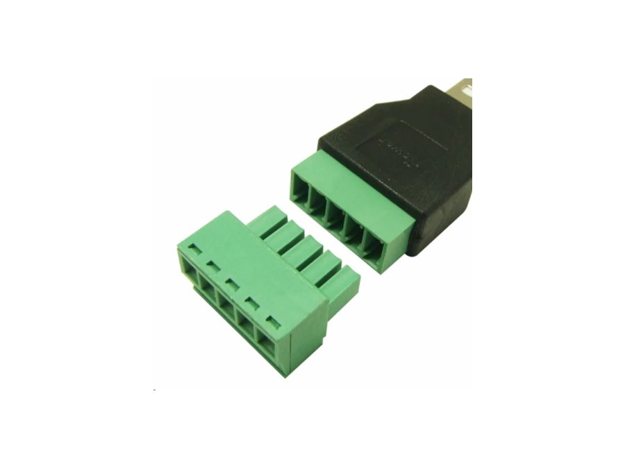 USB A hun til 5P skrueterminal (1 stk.)