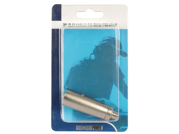 XLR adapter - XLR 3P han til RCA(Phono) hun