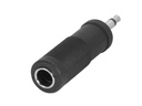 3,5mm mono JACK han til 6,35mm mono JACK hun
