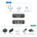 Gigabit Ethernet Splitter - 1 ind til 2 ud, 1000 Mbit/s