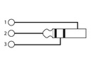 XLR adapter - XLR 3P han til 6,35mm stereo JACK han