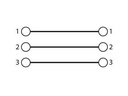 XLR mellemled - 3P XLR han til 3P XLR han