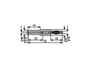 Bananadapter - 4mm han til 2mm hun, Sort