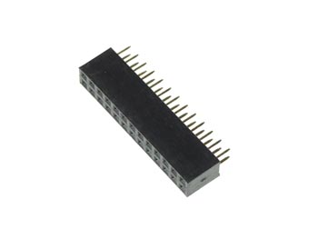 Dual Pin header 2,54mm - Han/hun, (2x13) 26 pins (H8,42mm)