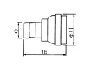 F stik - Krimp til RG59 (Ø6,0 - 6,2mm)