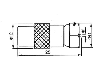 F han til COAX(TV) han - HQ (IEC 9,5mm)