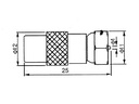 F han til COAX(TV) han - HQ (IEC 9,5mm)