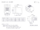 RJ11 fatning (6P4C) til print, sideindgang