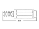 DC forlængerstik - 5,5 x 2,1mm i plasthus
