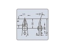 Prof. skævbider - Kæbehøjde 2,5mm (140mm)