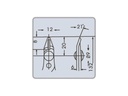 Prof. skævbider - Kæbehøjde 3mm (140mm)
