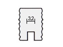 Notfræser 3,2mm