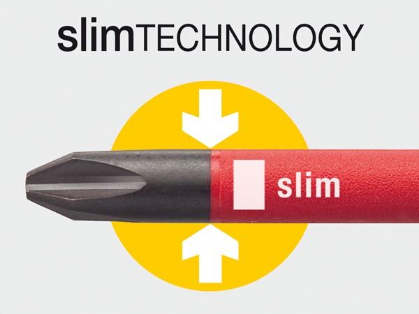 SoftFinish® slimFix elektrikkerskruetrækker - PZ1 x 80mm