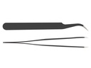 Antistatisk pincet - Bøjet spids (12,2cm)