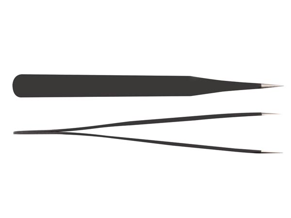 Antistatisk pincet - Lige spids (11,8cm)