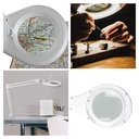 LED luplampe (5 dioptri) - 4W, 48 hvide LED