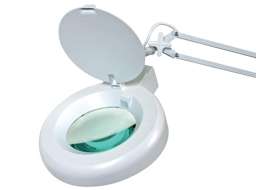 Bord-luplampe - 22W, 5 dioptri, HVID
