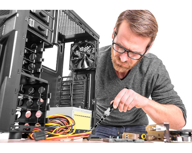 122-i-1 reparationskit til PC, bærbar, mobil - Gul/Sort