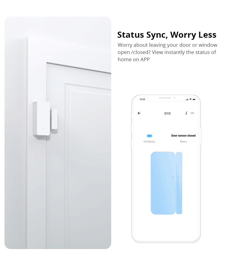 DW2 WiFi - Trådløs WIFI vindue/dør sensor