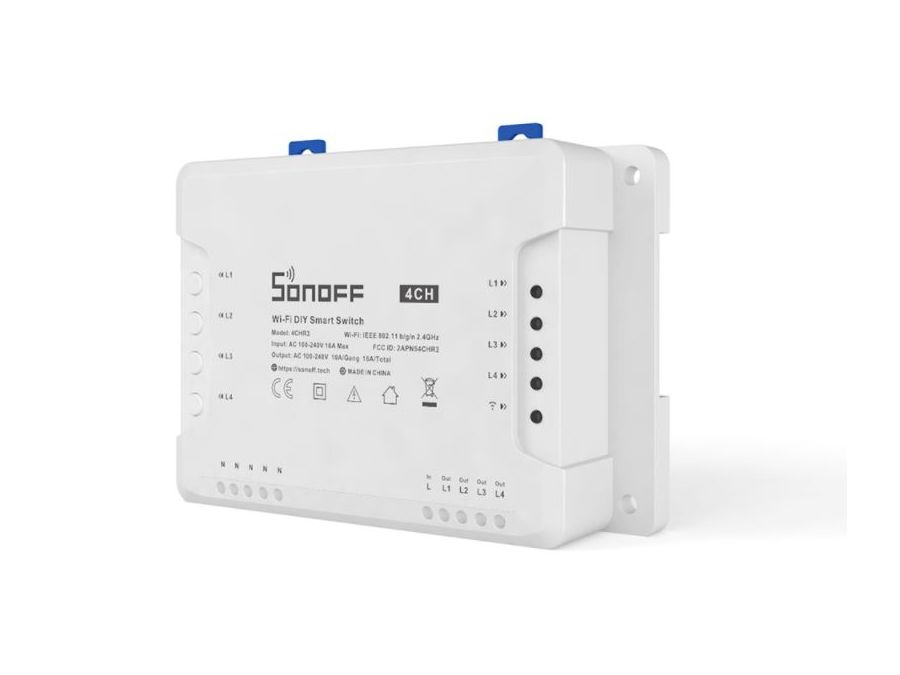 4CH (R3) - WIFI Smart Switch, 4 kan. (maks. 16A)