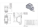 DIN-skinne Modulboks - 2 moduler