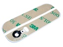 Top og bund glas bagcover til iPhone 5S - Hvid