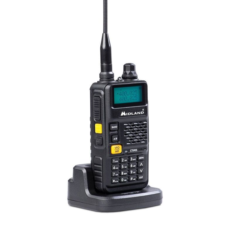 CT590S - Professionel VHF/UHF håndradio m. bordlader