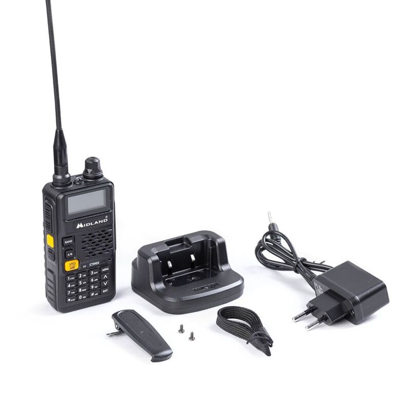 CT590S - Professionel VHF/UHF håndradio m. bordlader