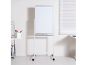 Magnetisk whiteboard - 2-sidet, alu.ramme, hjul (60 x 90cm)