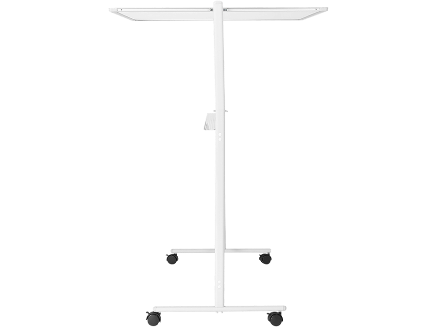 Magnetisk whiteboard - 2-sidet, alu.ramme, hjul (120 x 80cm)