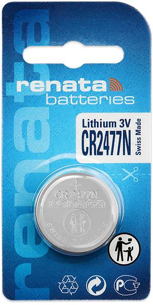 Renata - CR2477N Lithium knapcelle, 3V / 950mAh (1 stk.)