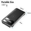 Powerbank m. QI trådløs lader - 5V / 2,1A, 8000mA, 2xUSB-A