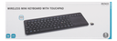 Trådløs mini-tastatur m. touchpad - Nordic (med ÆØÅ)